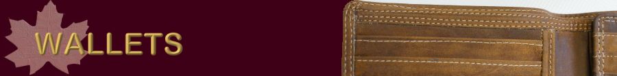 Our Wallets are made of high quality hides  -  made in Canada